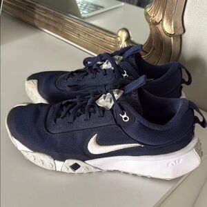Nike Women Diamond Varsity Turf Blue Athletic Shoes